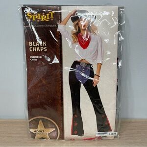 Black Chaps Costume Accessory